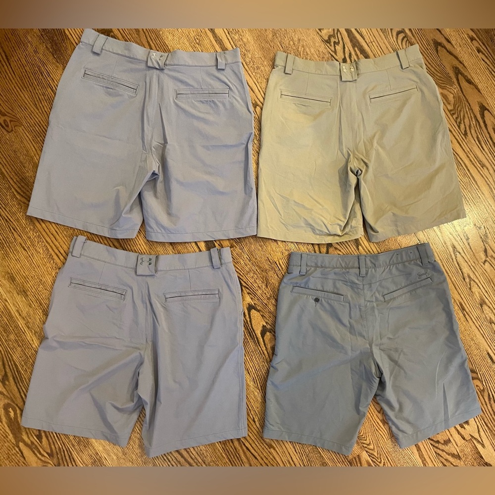 Bundle - 4 Mens Under Armour Golf Shorts